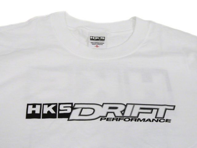 HKS Small Drift Performance White Turbee T-Shirt