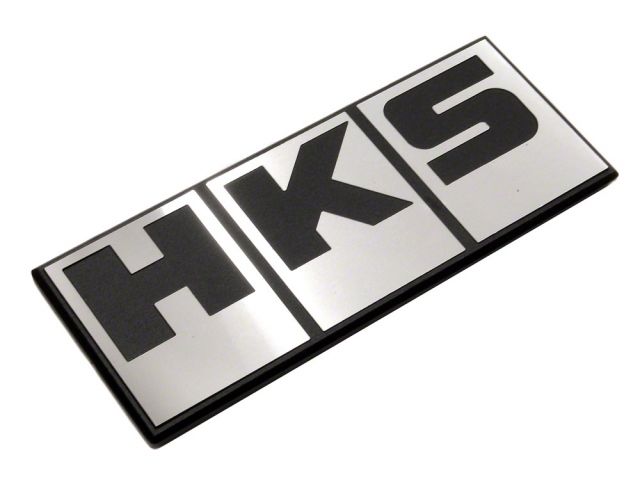 HKS Silver Block Logo Emblem