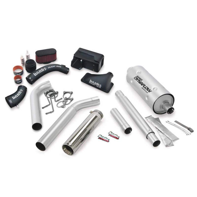 Banks Power 16-17 Ford 6.8L MH-A Stinger Bundle - SS Single Exhaust Right Exit w/ Chrome Tip 49202 Main Image