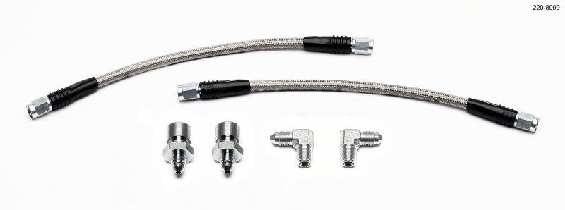 Wilwood GM 1500/2500 Rear (w/13in Rotor) 10in OAL Flexline Brake Hose w/Fittings 220-8999