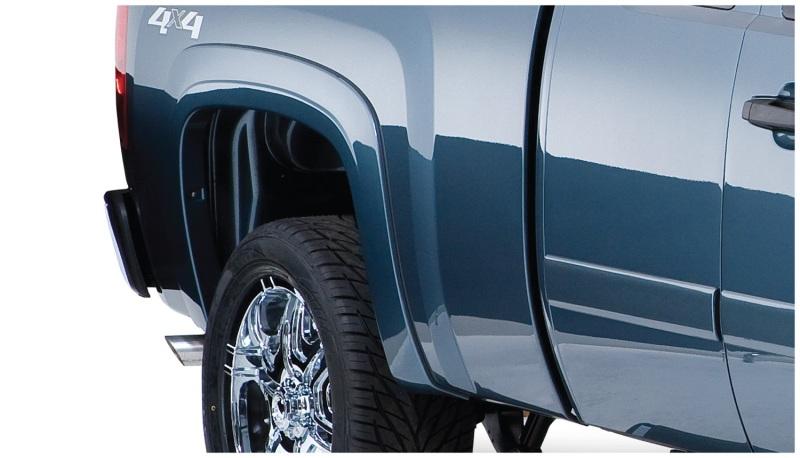 Bushwacker 07-13 Chevy Silverado 1500 Fleetside OE Style Flares 2pc 78.7/97.6in Bed - Black 40080-02 Main Image