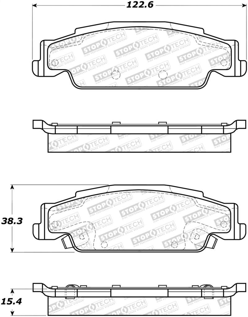 StopTech Street Brake Pads 308.09220 Main Image