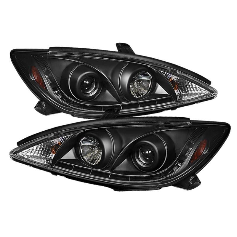 Spyder Toyota Camry 02-06 Projector Headlights DRL Black High H1 Low H1 PRO-YD-TCAM02-DRL-BK 5042798 Main Image