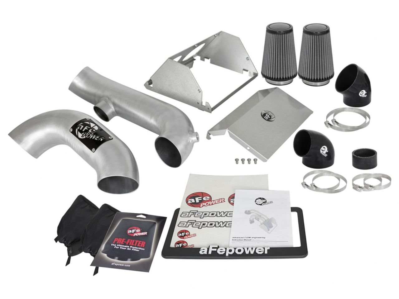 aFe Magnum FORCE Stage-2XP Pro DRY S Cold Air Intake System Brushed Alumin