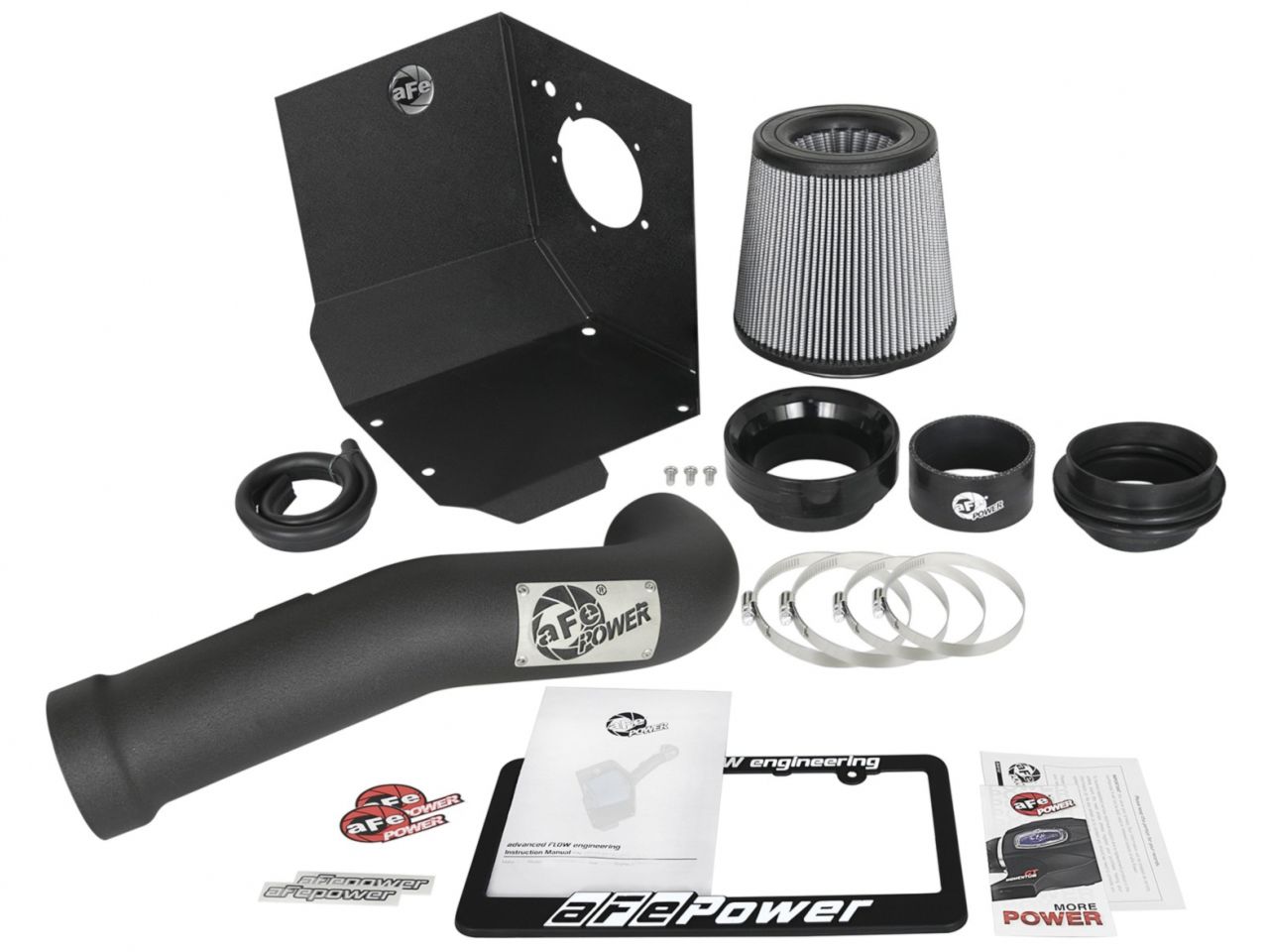 aFe Magnum FORCE Stage-2 Pro DRY S Cold Air Intake System Chevrolet Silver