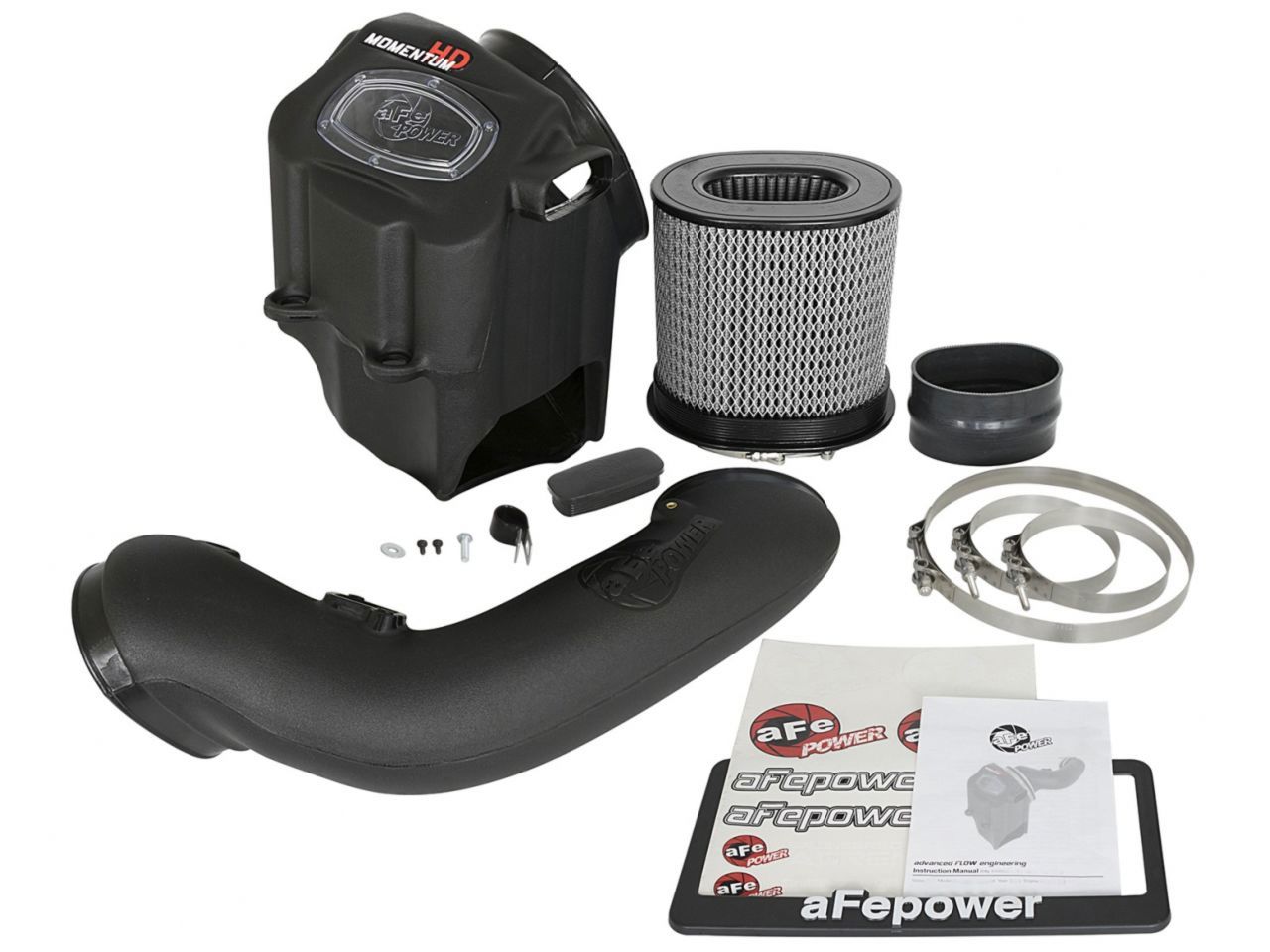 aFe Momentum HD Pro Dry S Cold Air Intake System for Ford Diesel Trucks