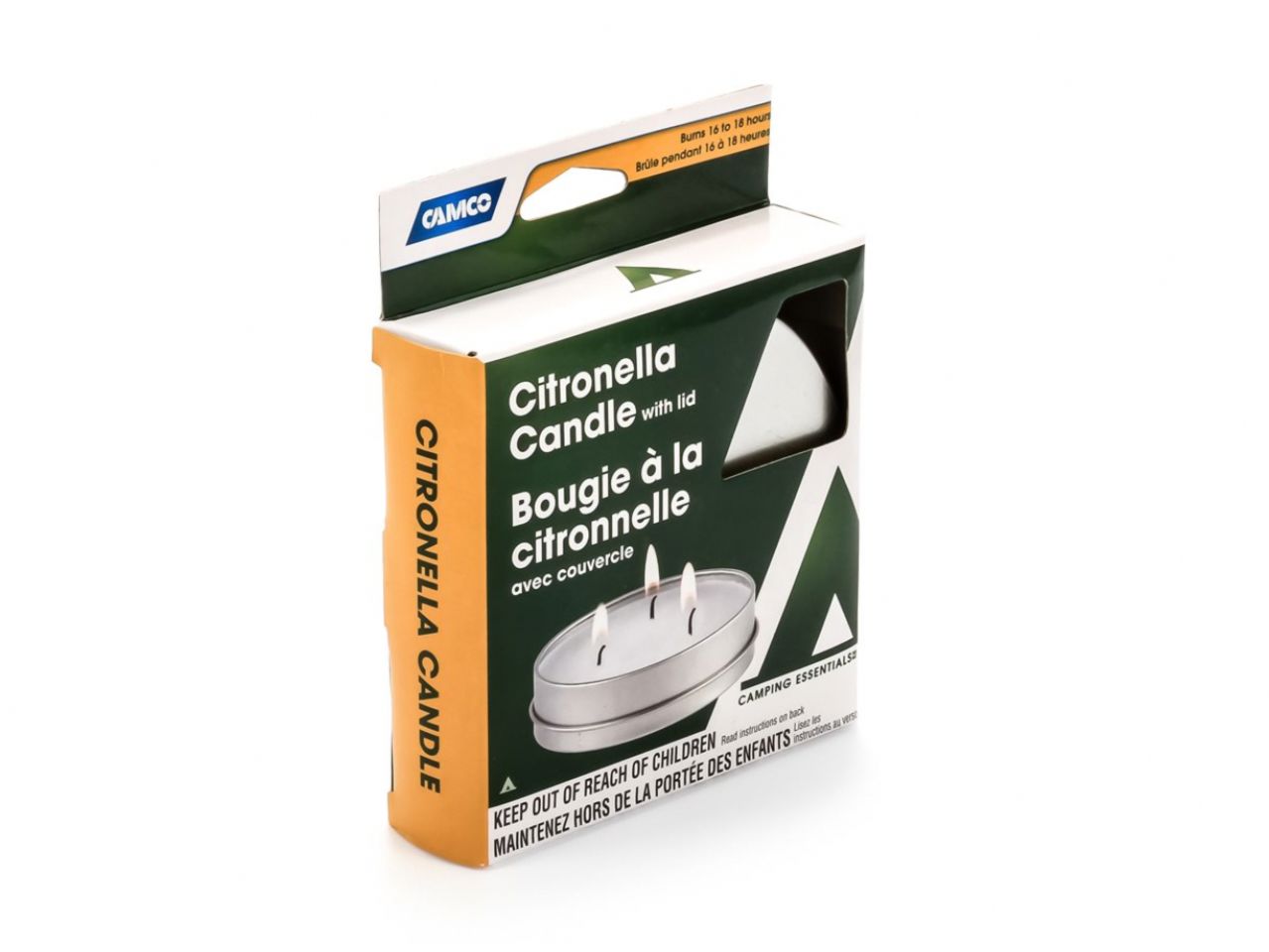 Camco Citronella Candle - With Lid Bilingual