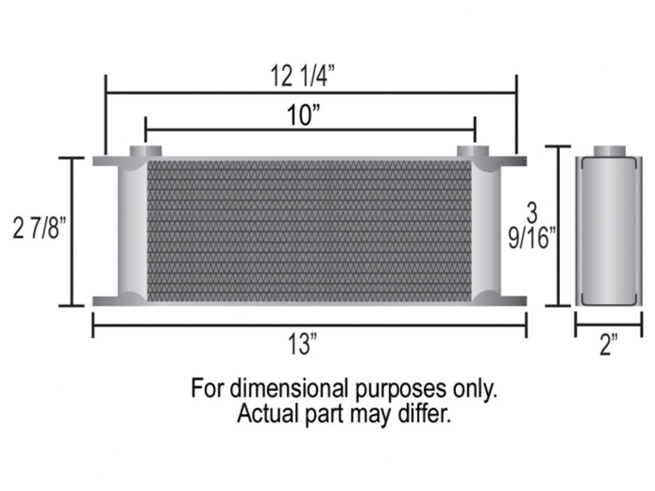 Derale 10 Row Series 10000 Stack Plate Cooler, -10AN O-ring Female