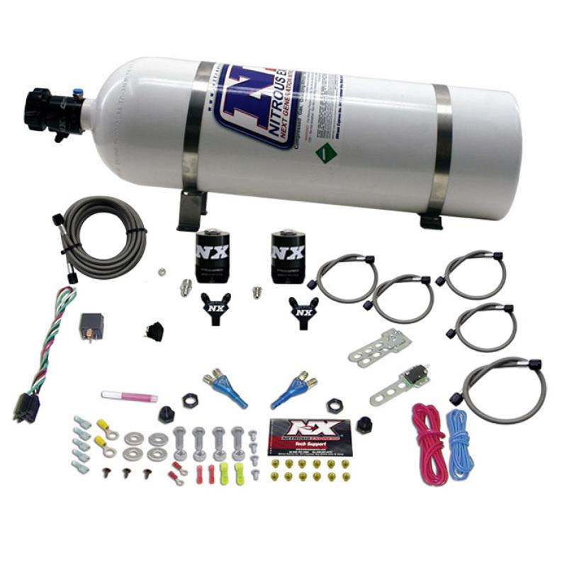 Nitrous Express 08-10 Dodge Viper EFI Dual Nozzle (100-300HP) w/15lb Bottle 20325-15 Main Image