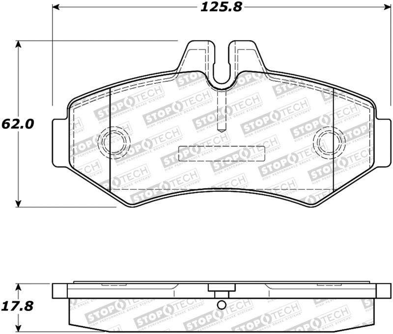 StopTech Street Brake Pads 308.09280 Main Image