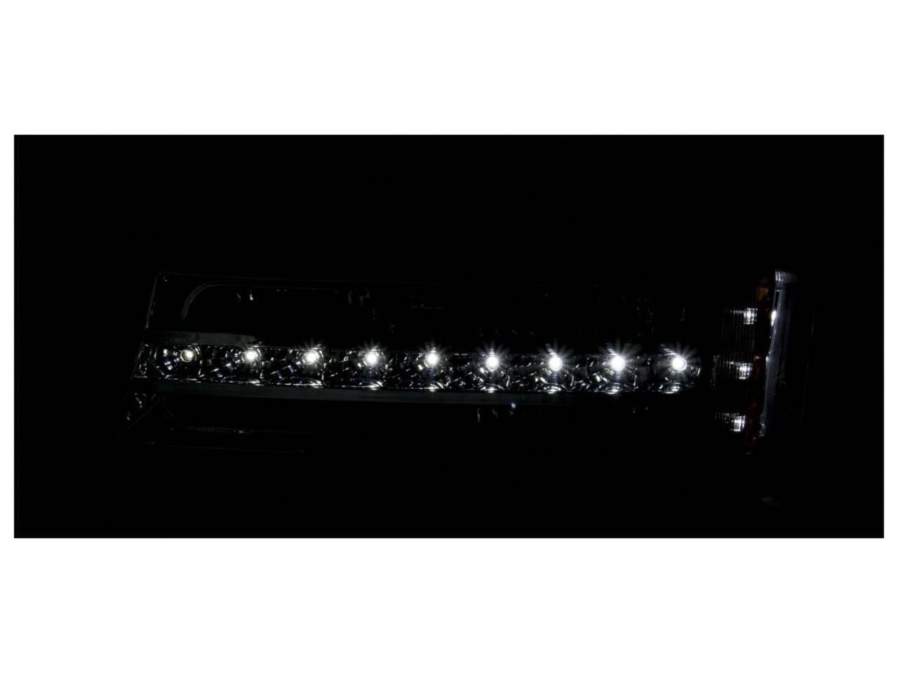 Anzo 2003-2006 Chevrolet Silverado 1500 LED Parking Lights Chrome w/ Amber