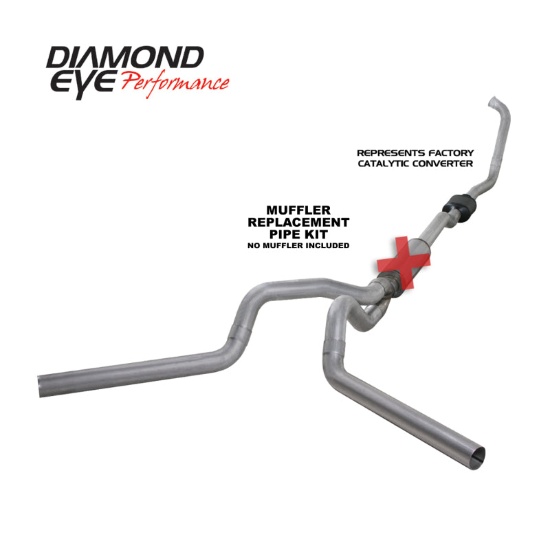 Diamond Eye Performance DEP Turbo Back Exhaust Kit AL Exhaust, Mufflers & Tips Turbo Back main image