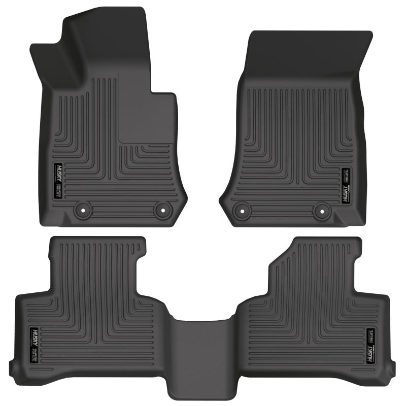 Husky Liners 17-22 Mercedes-Benz GLC300 Weatherbeater Black Front & 2nd Seat Floor Liners 99391