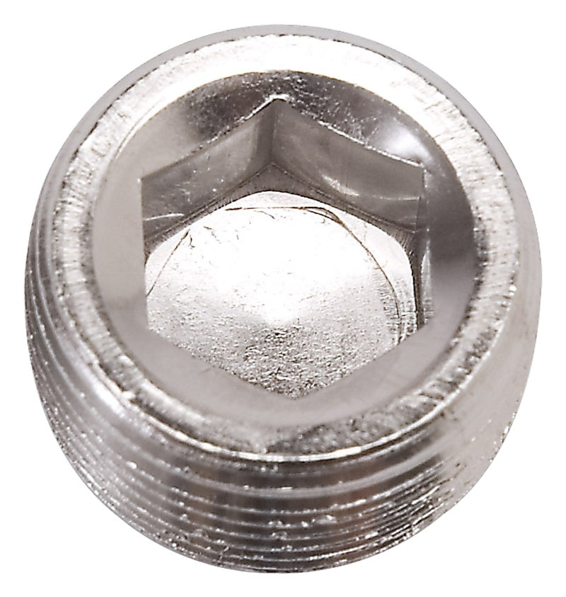 Russell 1/4" Aluminum Allen Socket Pipe Plugs (Endura Finish)