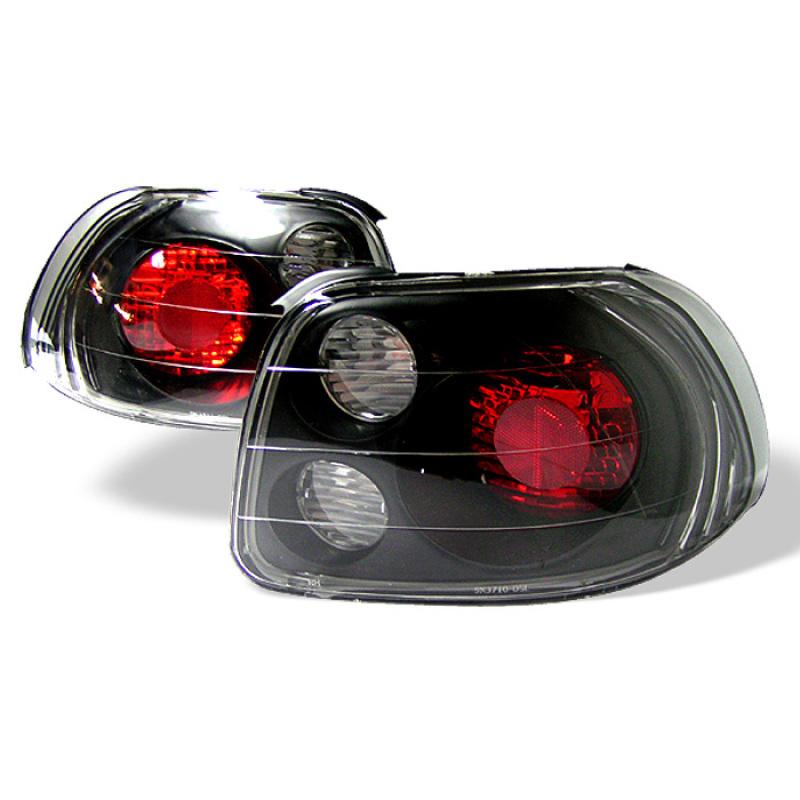 Spyder Honda Del Sol 93-97 Euro Style Tail Lights Black ALT-YD-HDS93-BK 5005168 Main Image