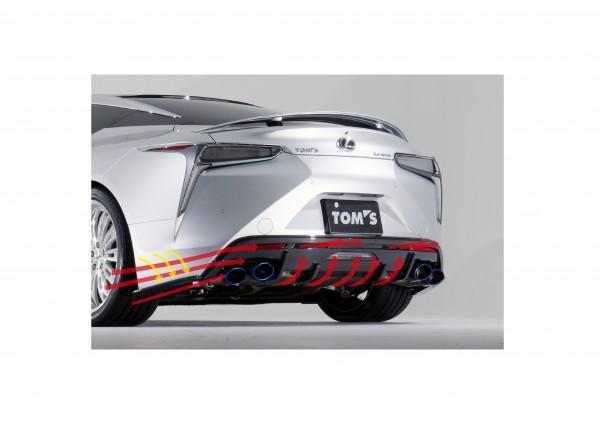 Apexi TOM'S Racing- Carbon Rear Bumper Diffuser for 2018+ Lexus LC500