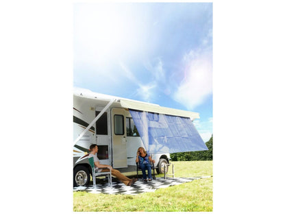 Camco RV Awning Shade Kit - 54"x 120", Blue Bilingual