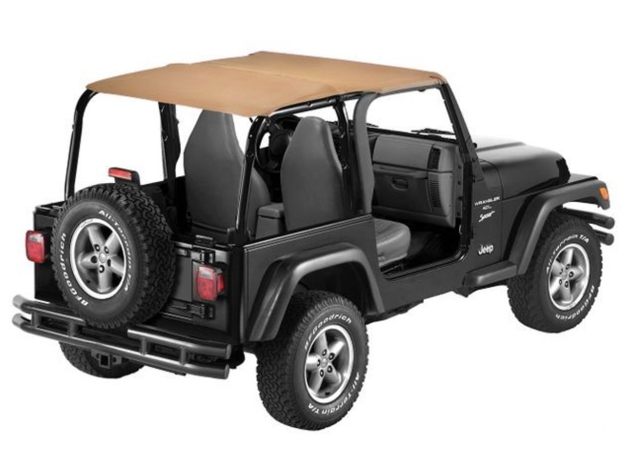 Bestop Jeep 97-02 Wrangler; Safari (Extended Length); Requires 51238-01