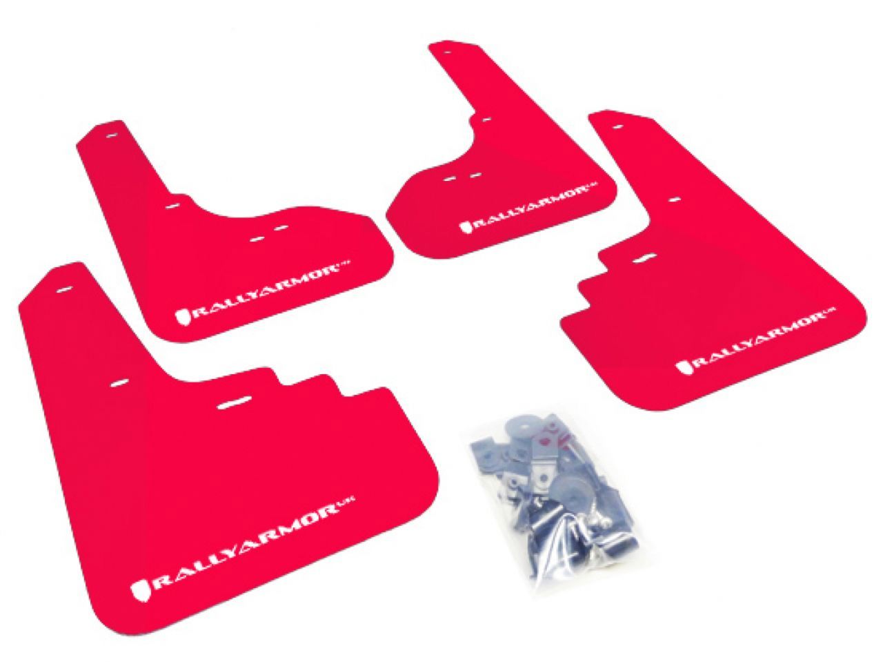 Rally Armor Mud Flaps MF4-UR-RD/WH Item Image