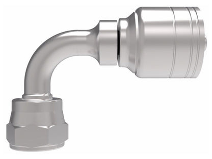 Aeroquip -12AN Hose Size; 90 deg. Elbow; Aluminum; Bulk