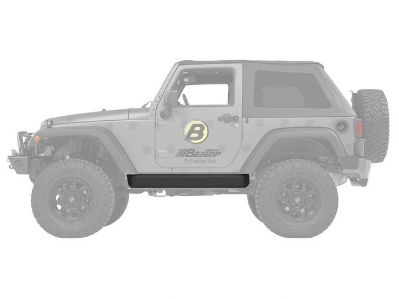 Bestop Jeep 07-16 Wrangler 2-Door, Black, Set