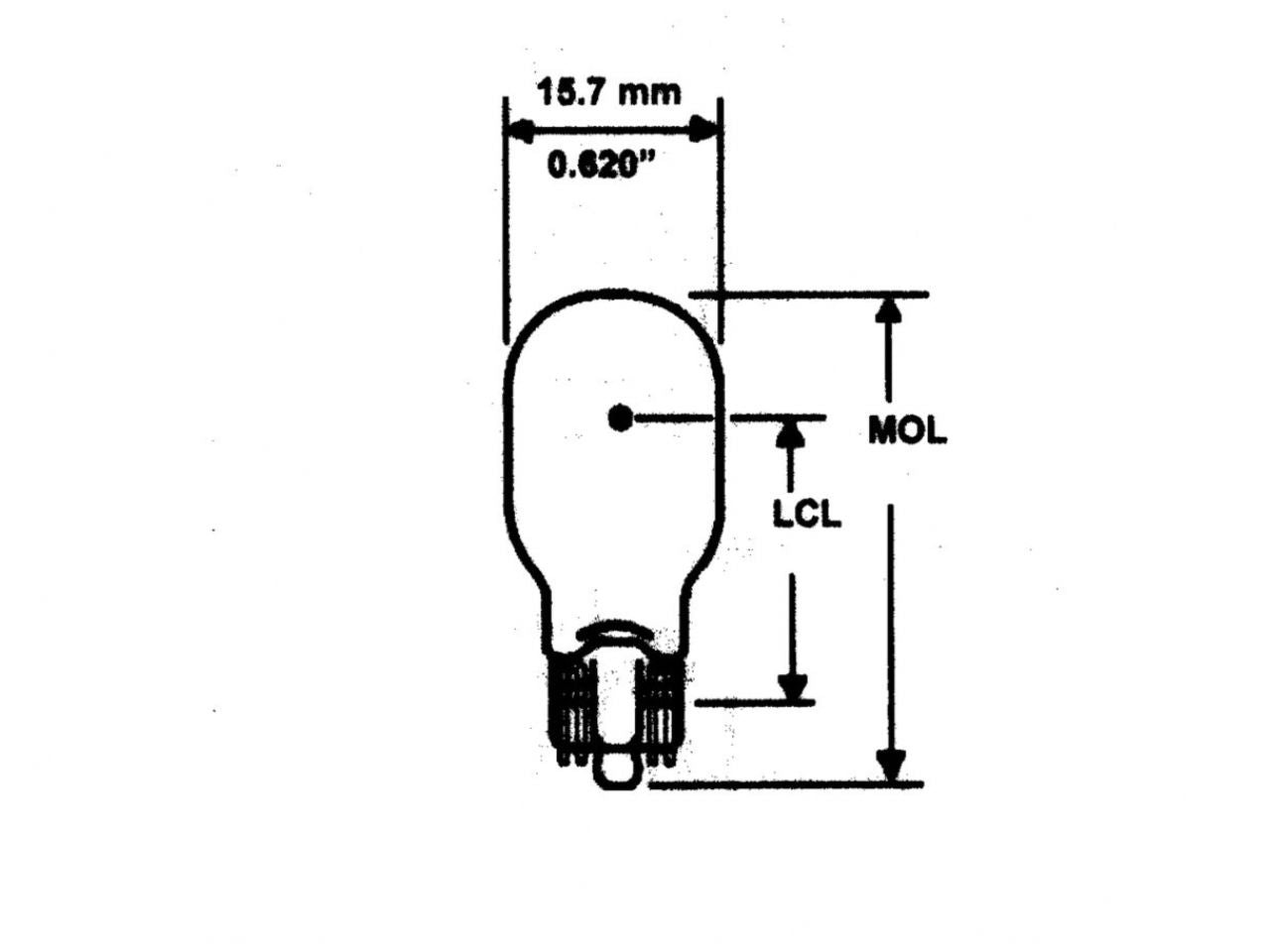 Camco Bulb 921 - Auto 3rd Brake Lamp 2 pack Bilingual