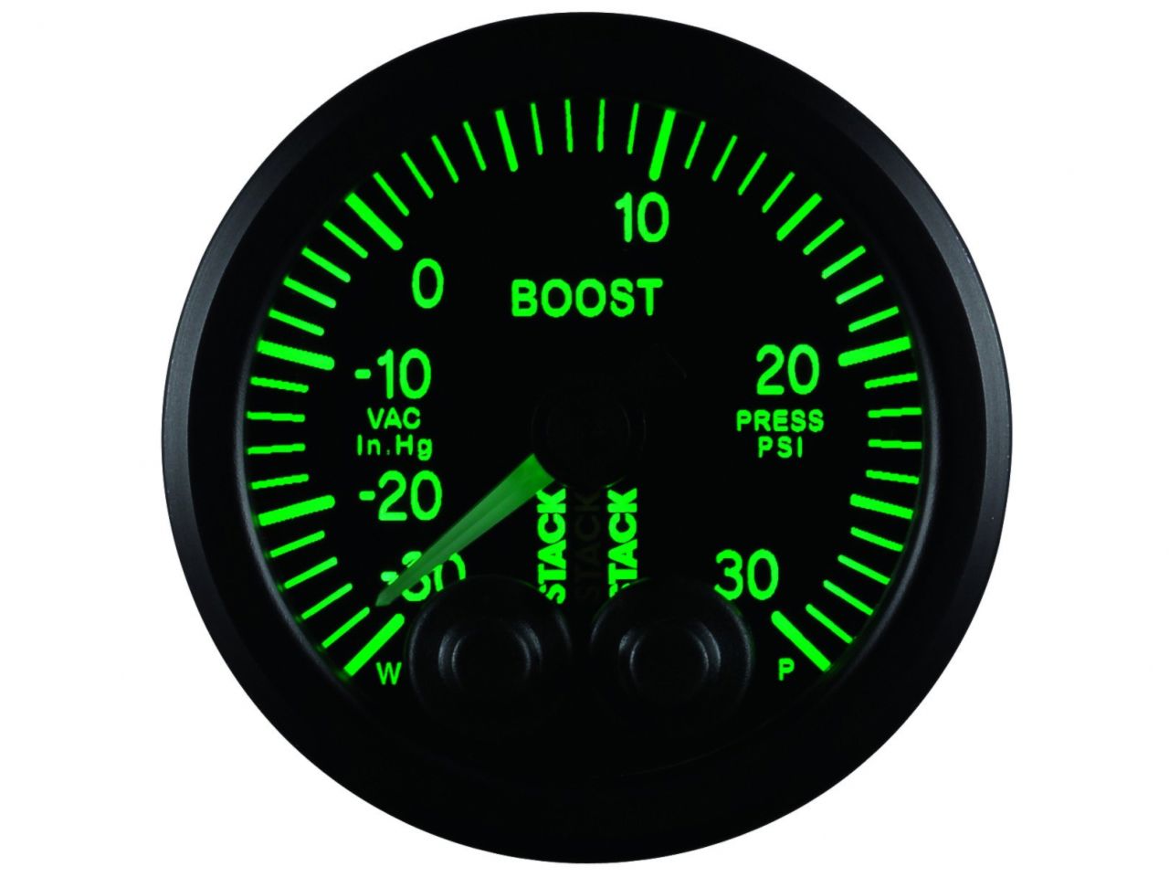 Autometer Gauge Boost Pro-Cntrl 52mm Blk -30inHg-30psi