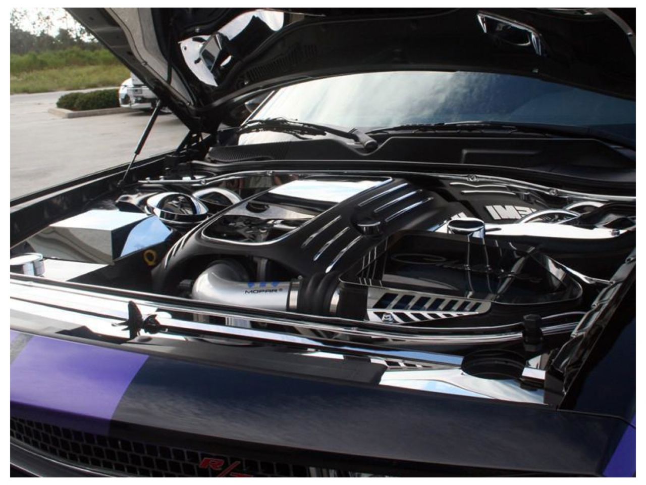 American Car Craft (ACC) Engine Cover;08-18 Challenger - 5.7L Engine Shroud Trim Kit Polished