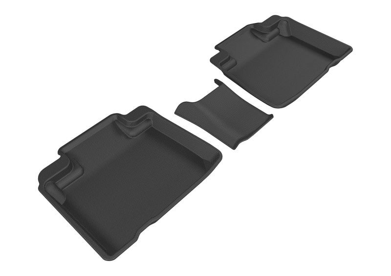 3D MAXpider 2015-2020 Ford Edge Kagu 2nd Row Floormats - Black L1FR09321509