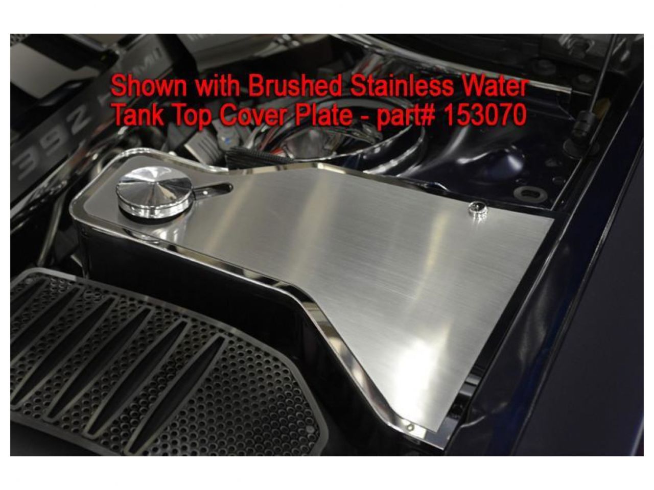 American Car Craft (ACC) 2011-2019 Challenger - Polished Water Tank Cover w/Cap 5.7L/SRT8 6.1L
