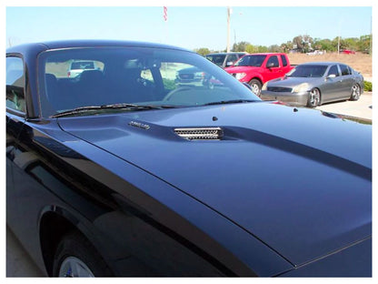American Car Craft (ACC) 2008-2014 Dodge Challenger - Hood Scoop Grille Overlay Polished 2Pc