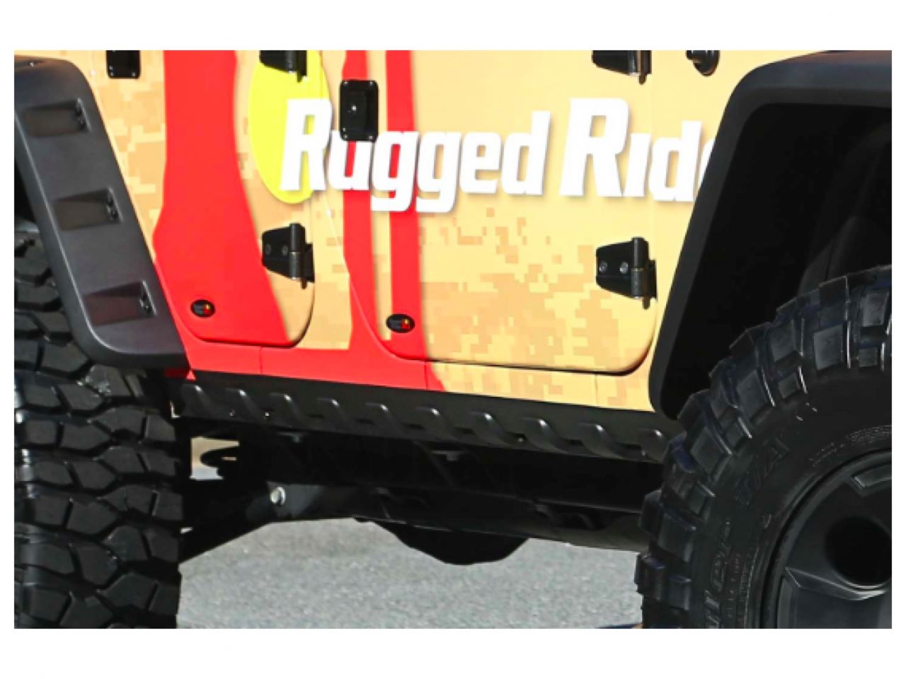 Rugged Ridge Body Armor Kit,Rocker Guard;07-18 Jeep Wrangler JK,4 Door