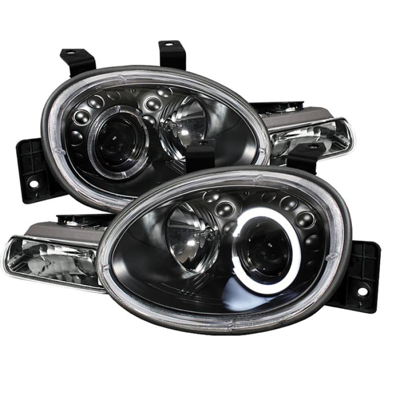 Spyder Dodge Neon 95-99/Plymouth Neon 95-99 Projector Headlights LED Halo Blk PRO-YD-DN95-HL-BK 5017420 Main Image