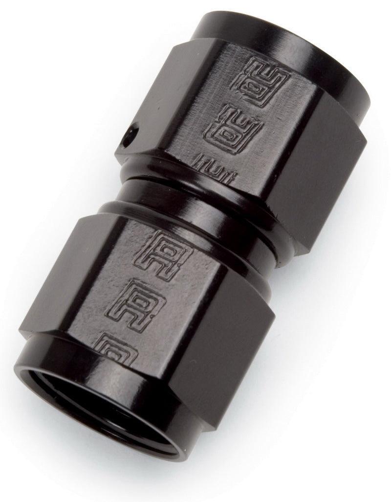 Russell -8 AN Straight Swivel Coupler (Black Finish)