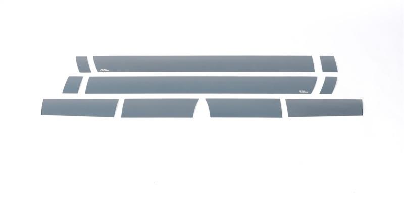 Putco 11-16 Ford SuperDuty - Reg Cab 6.5ft (10pcs - 6.25in Wide) Black Platinum Rocker Panels 9751450BP Main Image