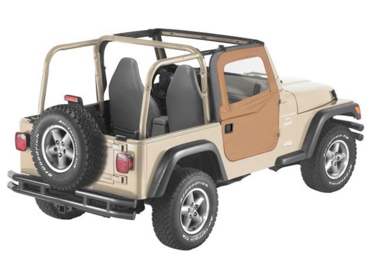 Bestop Jeep 97-06 Wrangler; Fit factory soft top & all  soft tops