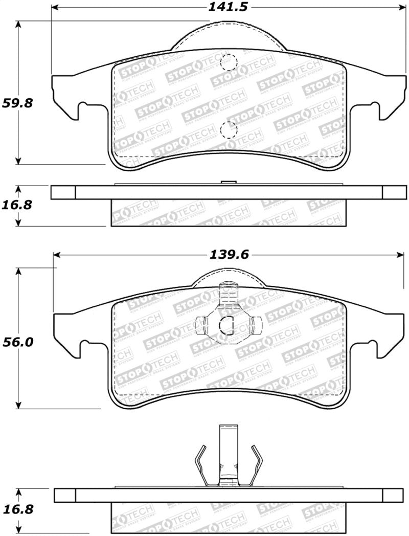 StopTech Street Brake Pads 308.07910 Main Image