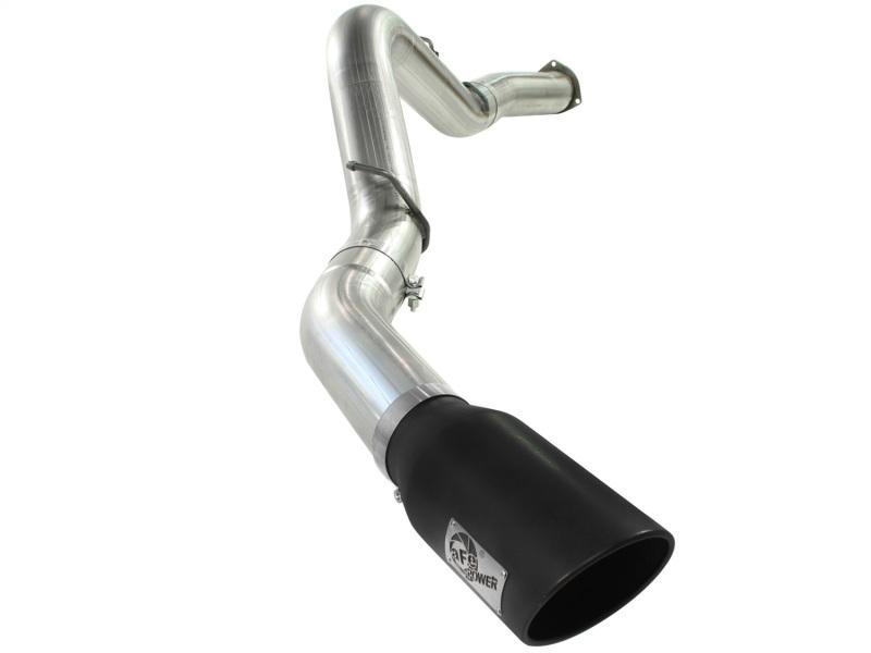 aFe MACHForce XP Exhaust 5in DPF-Black, GM Diesel Trucks 07.5-10 V8-6.6L 9(td) LMM 49-44040-B Main Image