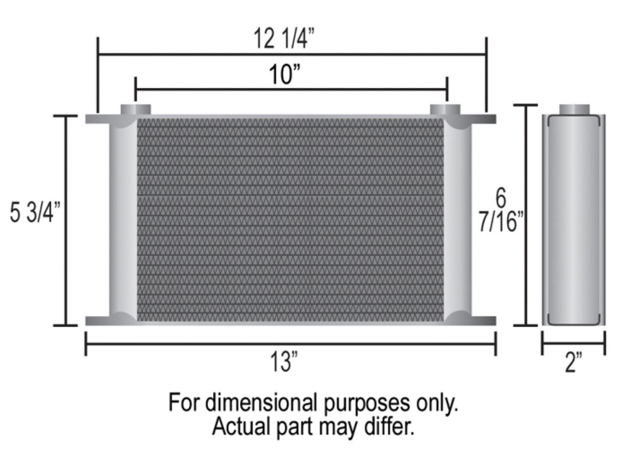 Derale Stack Plate 19 Row Cooler Core (-10AN O-ring)