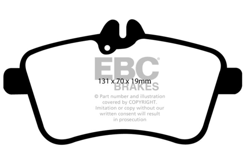 EBC 08-09 Mercedes-Benz B200 2.0 Redstuff Front Brake Pads DP31580C Main Image