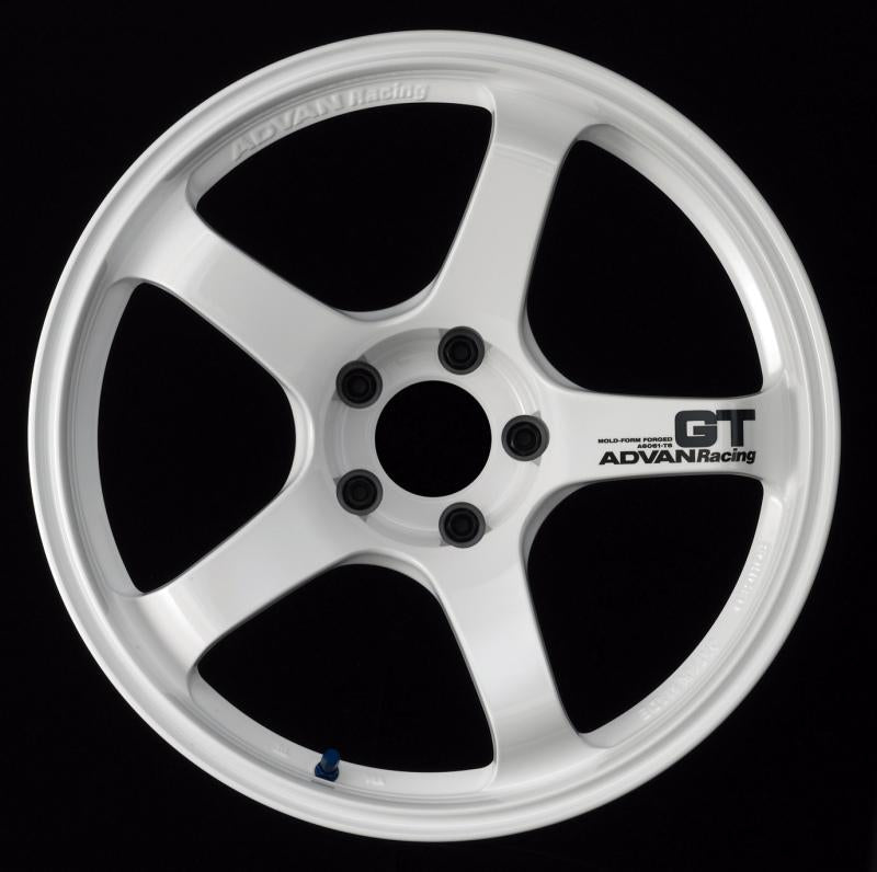 Advan GT 19x10.0 +22 5-120 Racing White Wheel YAQ9K22WW Main Image