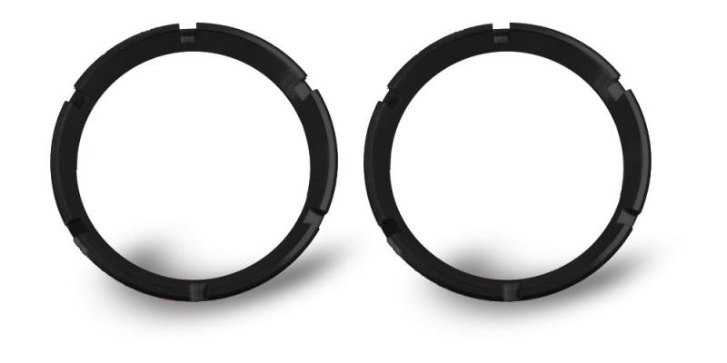 KC HiLiTES FLEX Series Colored Bezel Rings (2 Pack) - Black 30551 Main Image