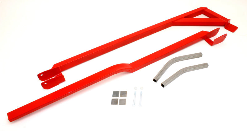 BMR 82-82 3rd Gen F-Body Weld-On Boxed Subframe Connectors (Outside Frame Exhaust) - Red SFC009R