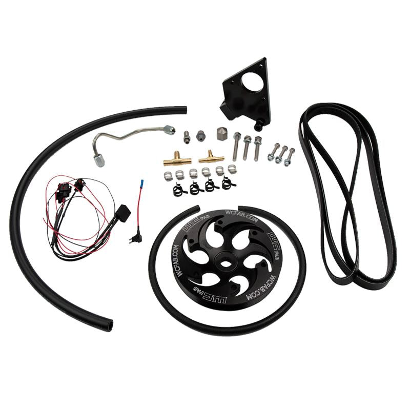 Wehrli 01-04 Chevrolet 6.6L LB7 Duramax Twin CP3 Kit w/Black Anodized Pulley WCF100231 Main Image