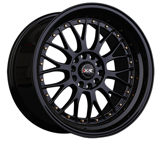 XXR 521 Wheel Black / Gold Rivets 20x10.5 +30 5x4.5,5x120