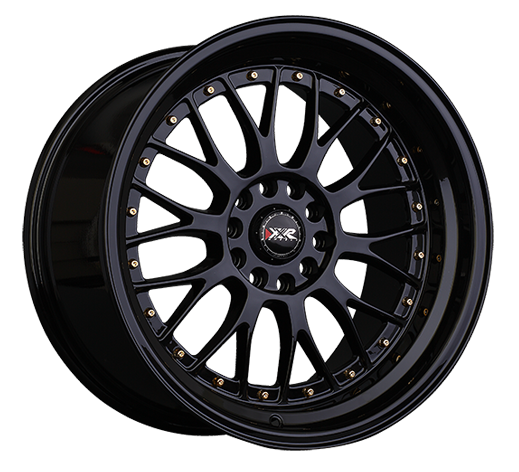 XXR 521 Wheel Black / Gold Rivets 20x8.5 +32 5x4.5,5x120