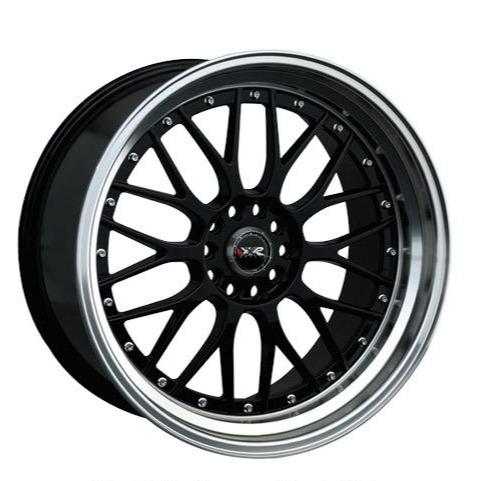 XXR 521 Wheel Black / Machined Lip 17x7 +38 4x100,4x114.3