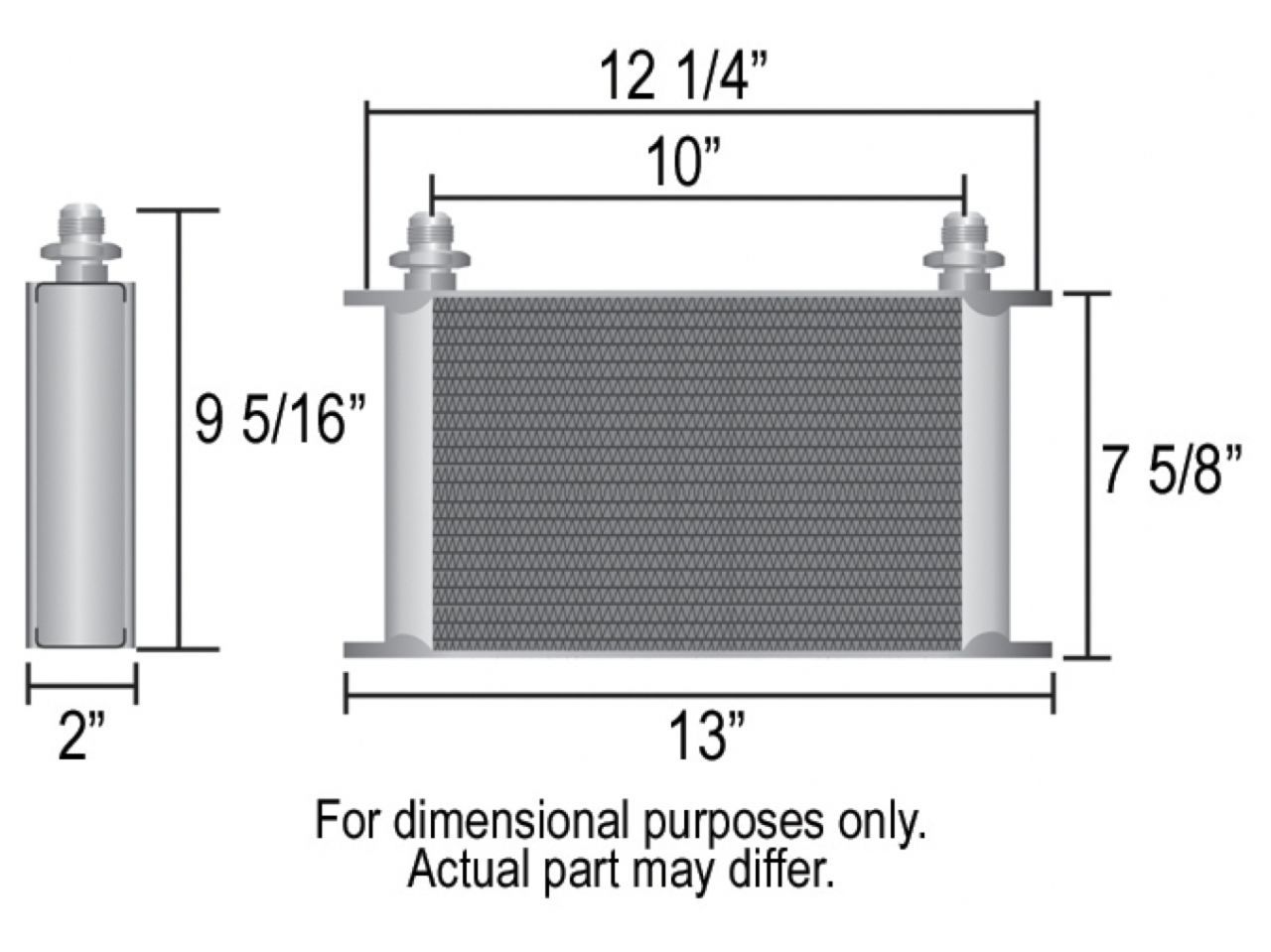 Derale 25 Row Series 10000 Stack Plate Oil Cooler (-8AN)