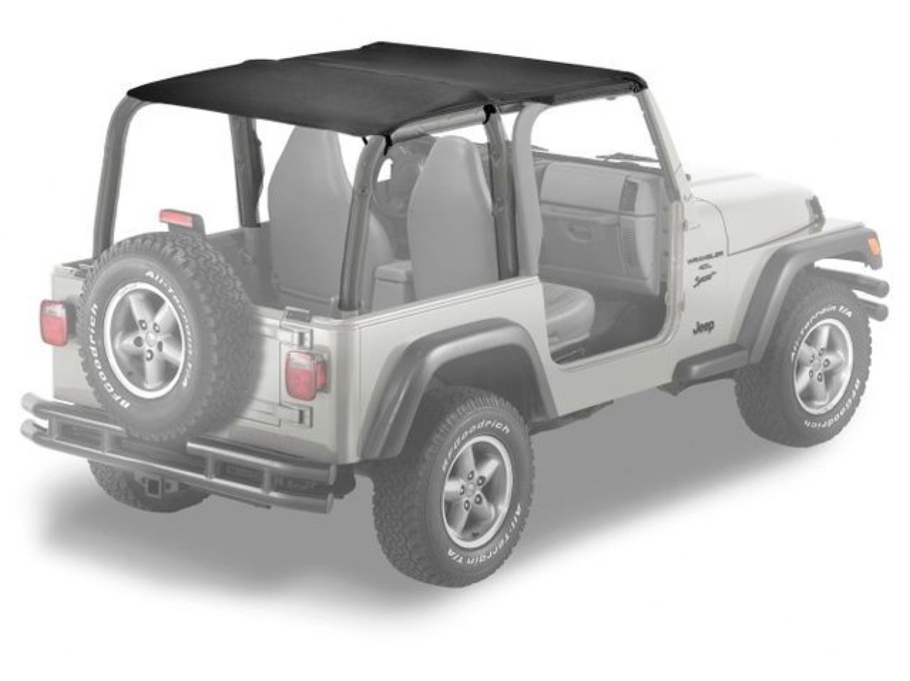 Bestop Jeep 97-02 Wrangler; Safari (Extended Length); Requires 51210-01