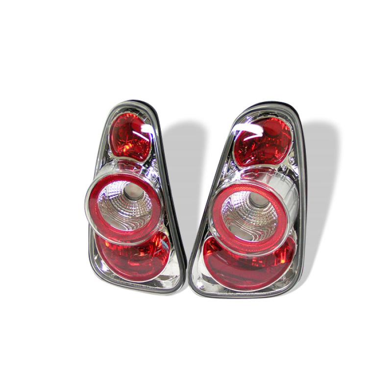 Spyder Mini Cooper 02-06/Cooper Convertibles 05-08 Euro Style Tail Lights Chrome ALT-YD-MC02-C 5006257 Main Image